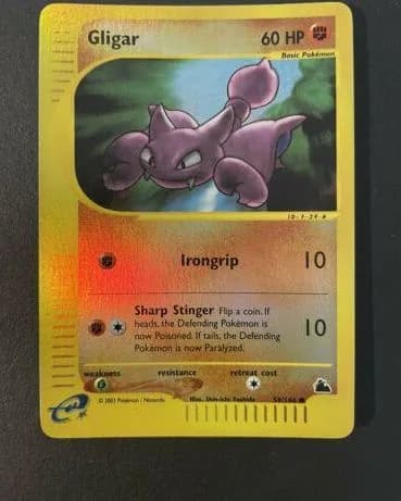 Gligar reverse holo card front, Skyridge 59/144