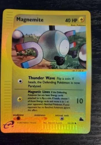 Magnemite reverse holo card front, Skyridge 76/144