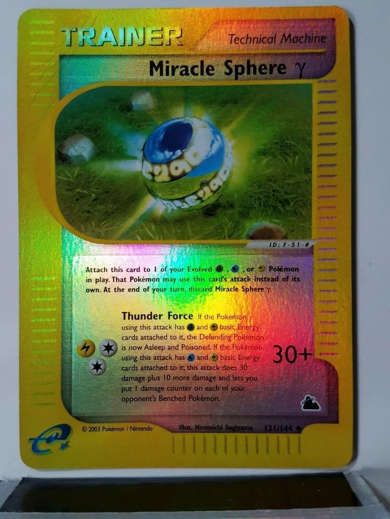 Miracle Sphere γ reverse holo card front, Skyridge 131/144