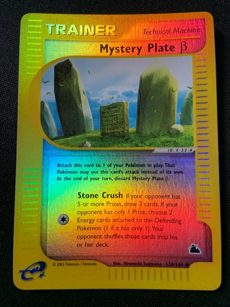 Mystery Plate β reverse holo card front, Skyridge 134/144