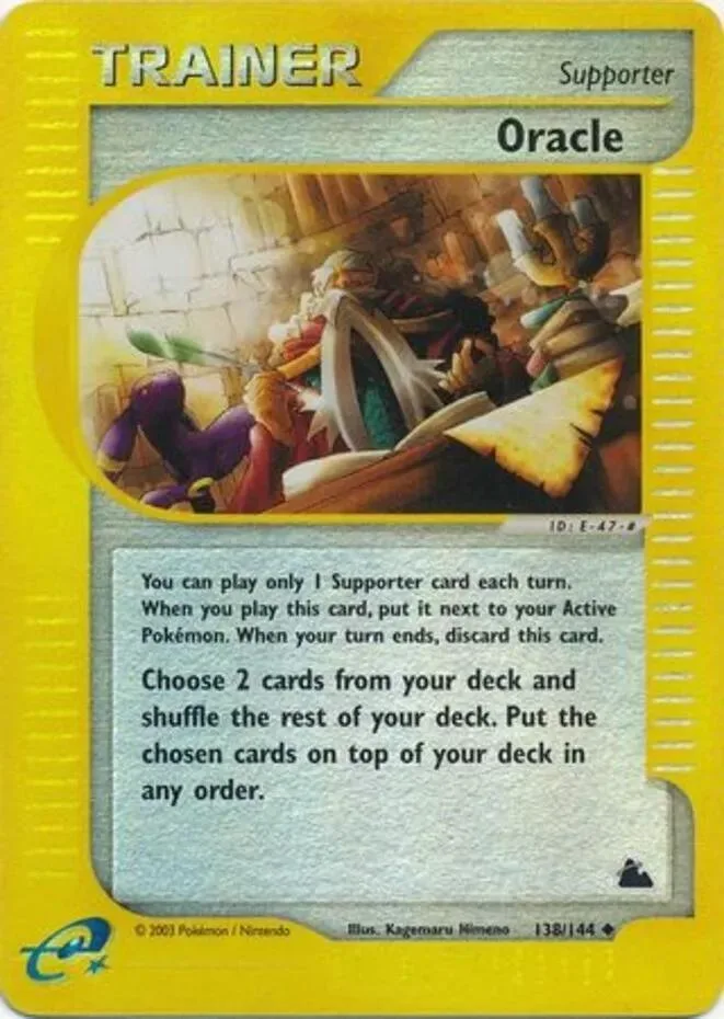 Oracle reverse holo card front, Skyridge 138/144