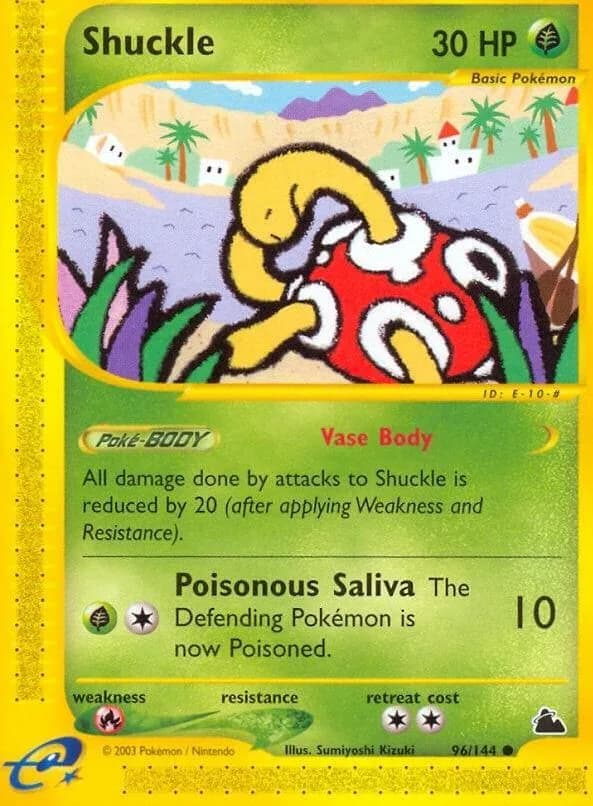Shuckle card front, Skyridge 96/144