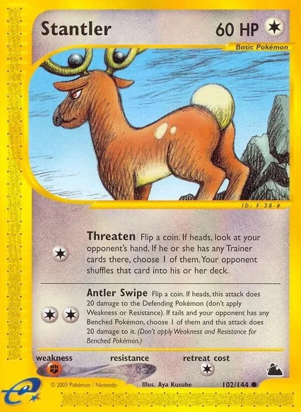 Stantler card front, Skyridge 102/144