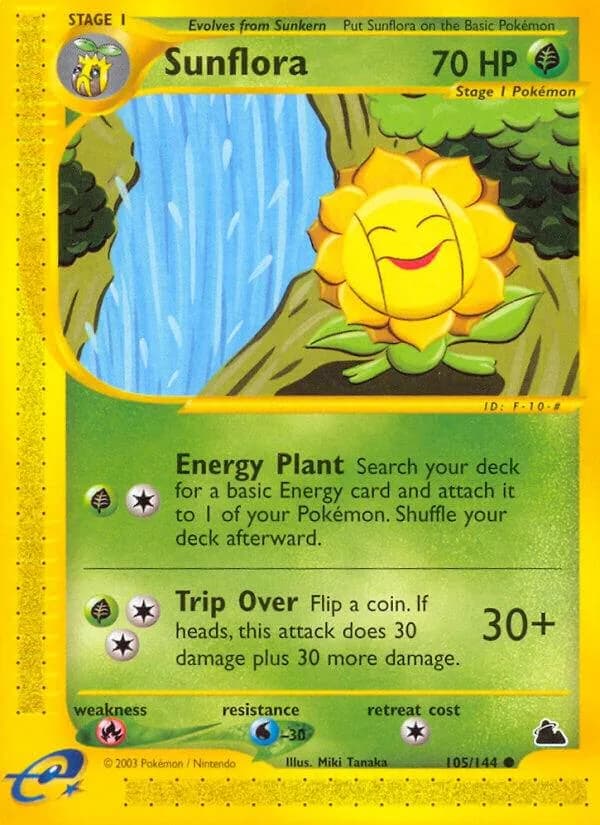 Sunflora card front, Skyridge 105/144