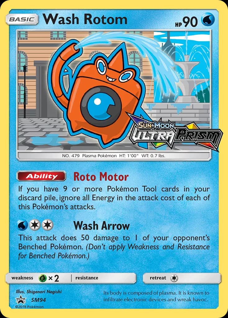 SM Black Star Promos Wash Rotom card front, SM94