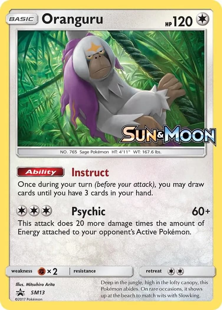 Oranguru card front, SM Black Star Promos SM13