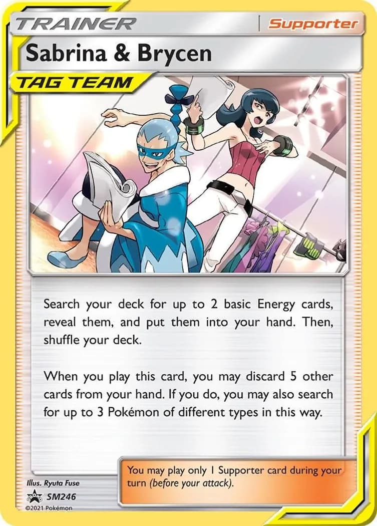 Sabrina & Brycen card front, SM Black Star Promos SM246