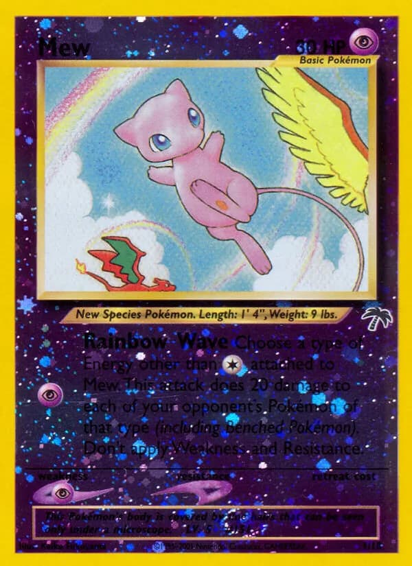 Mew card front, Southern Islands 1/18