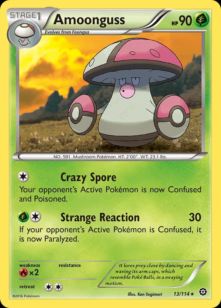 Steam Siege Amoonguss card front, 13/114