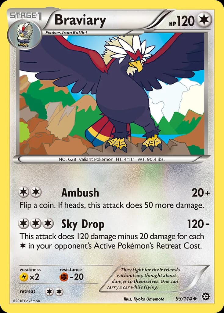 Steam Siege Braviary card front, 93/114