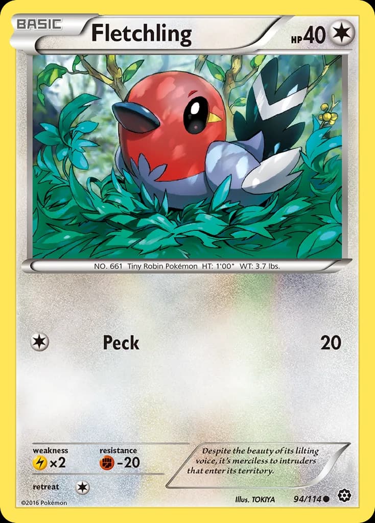 Steam Siege Fletchling card front, 94/114