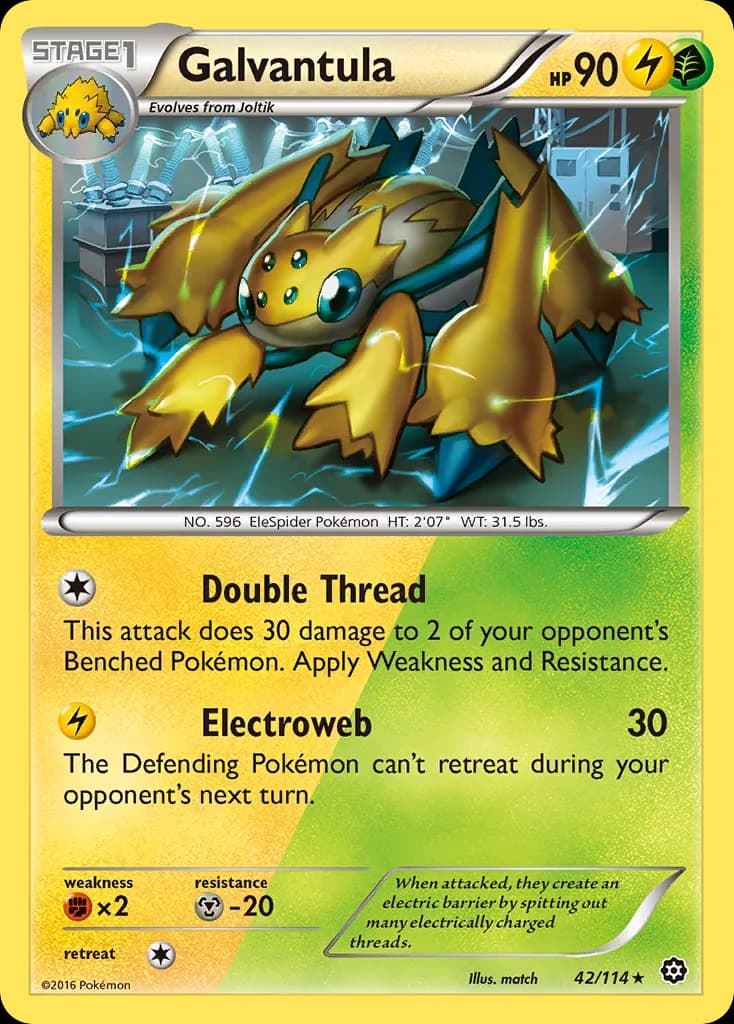 Steam Siege Galvantula card front, 42/114