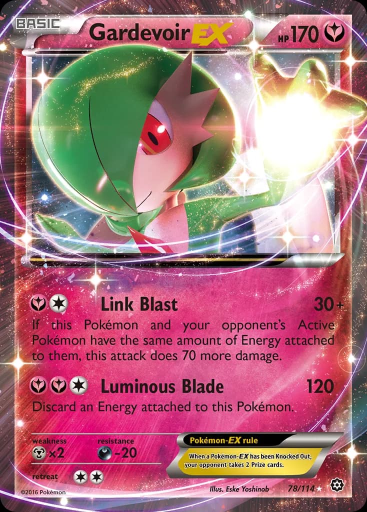 Gardevoir-EX card front, Steam Siege 78/114