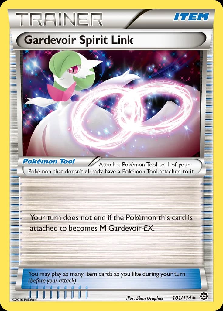 Steam Siege Gardevoir Spirit Link card front, 101/114