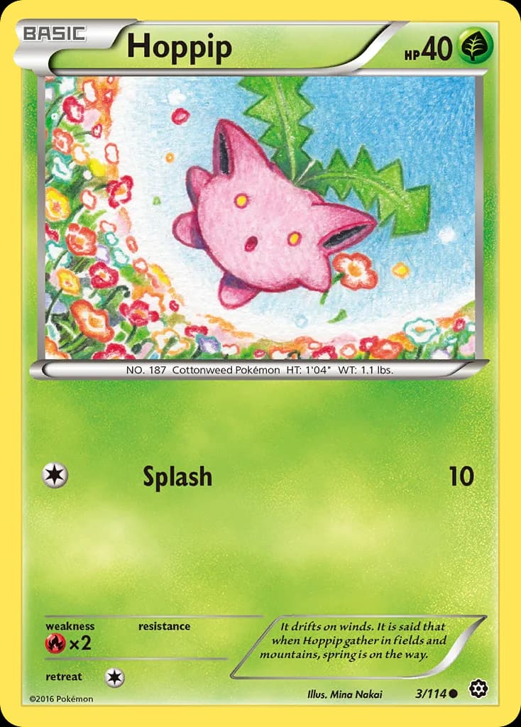 Steam Siege Hoppip card front, 3/114