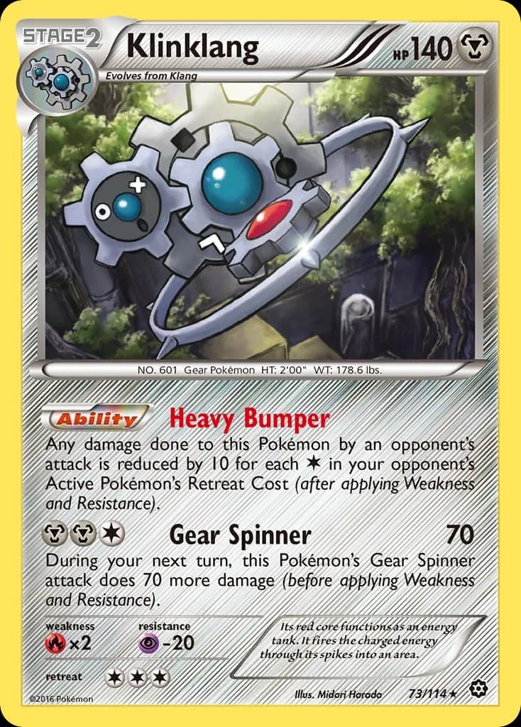Steam Siege Klinklang card front, 73/114