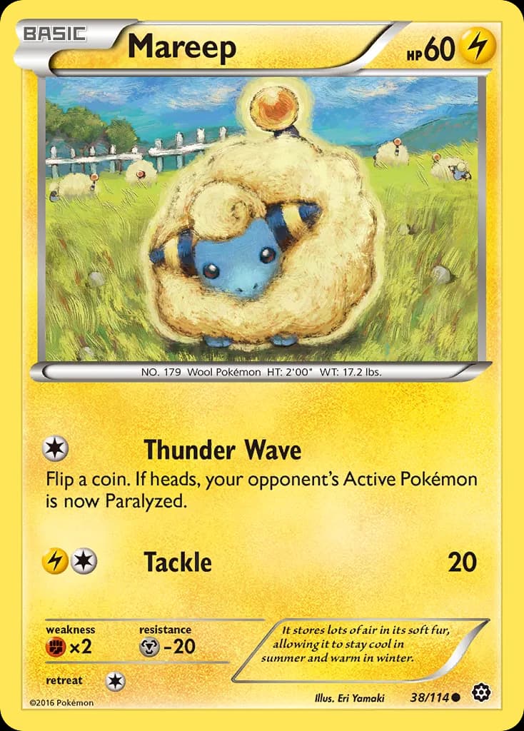 Steam Siege Mareep card front, 38/114