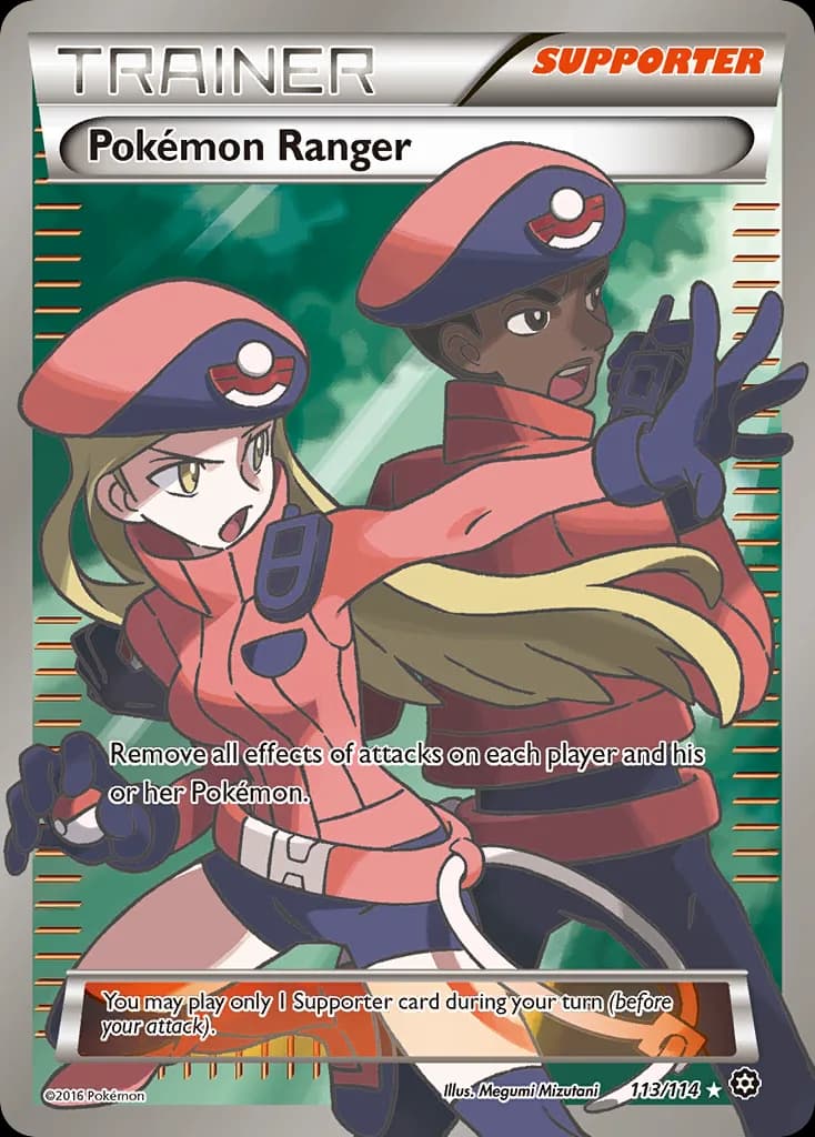 Steam Siege Pokémon Ranger card front, 113/114