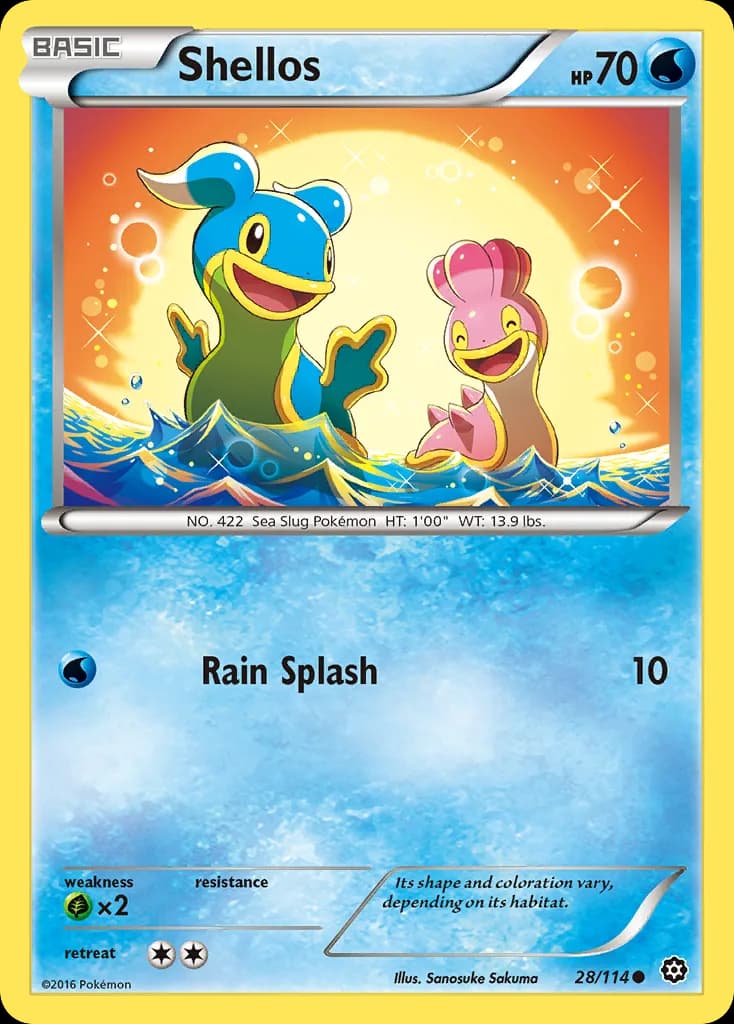 Steam Siege Shellos card front, 28/114