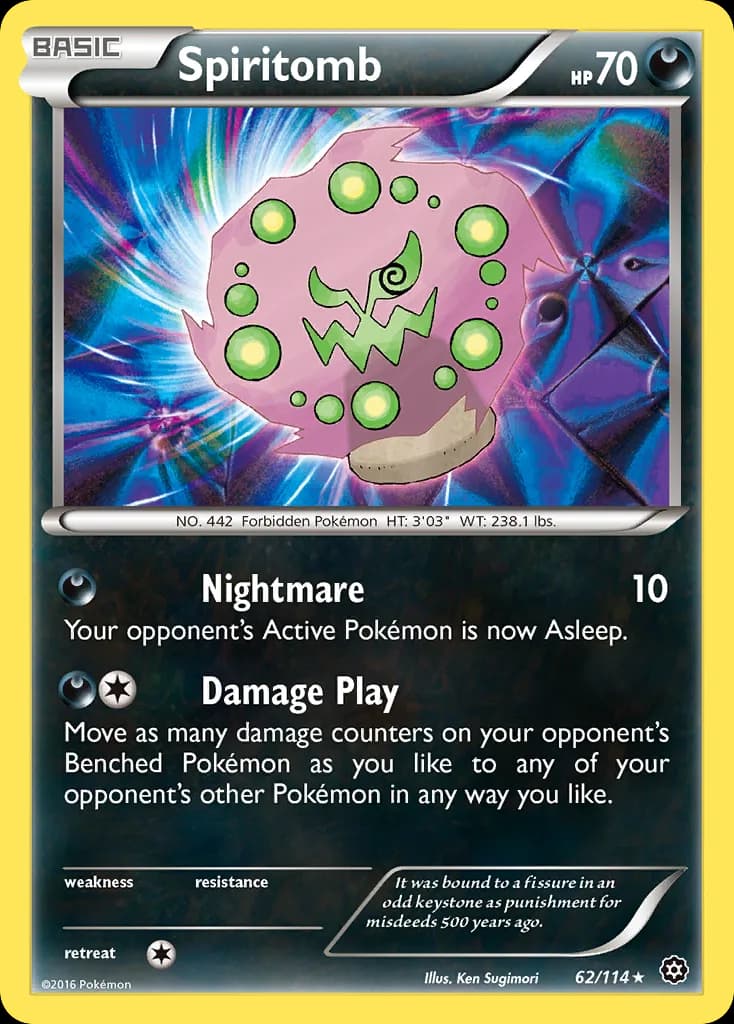 Steam Siege Spiritomb card front, 62/114