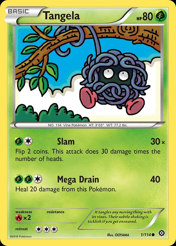 Steam Siege Tangela card front, 1/114