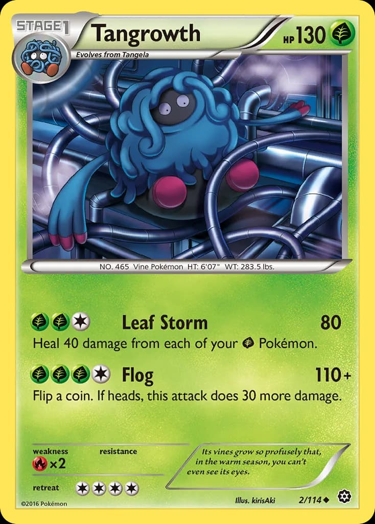 Steam Siege Tangrowth card front, 2/114
