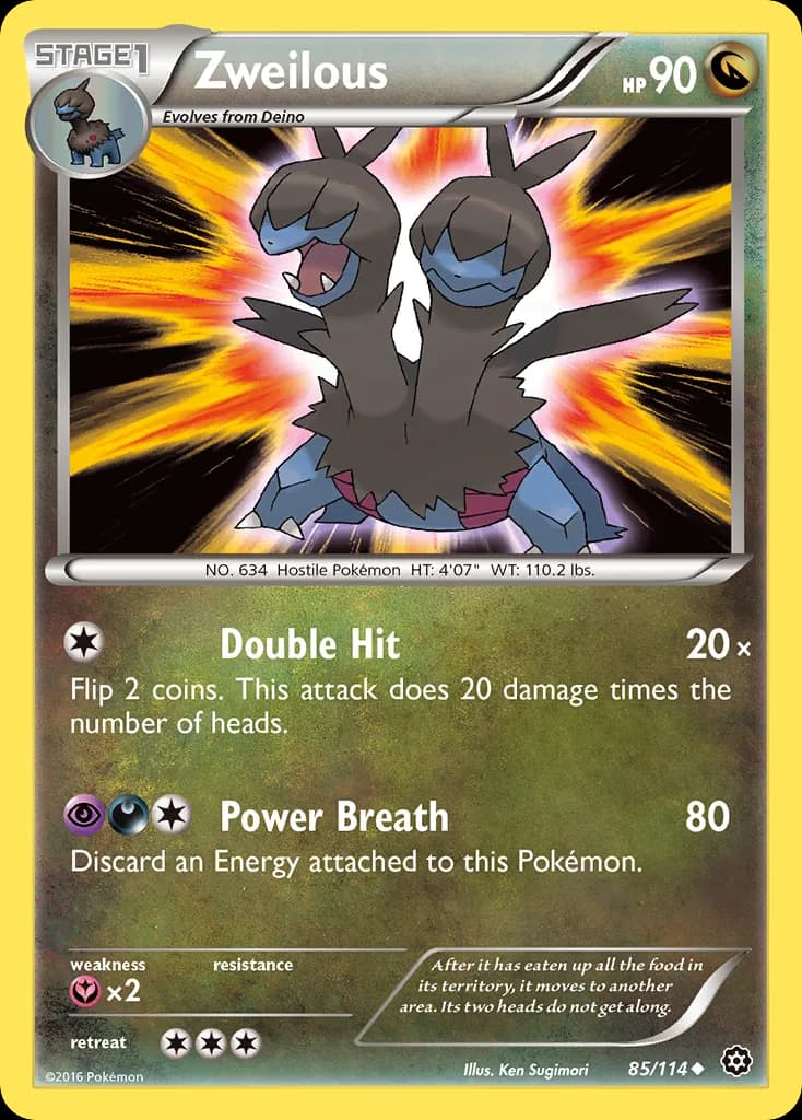 Steam Siege Zweilous card front, 85/114