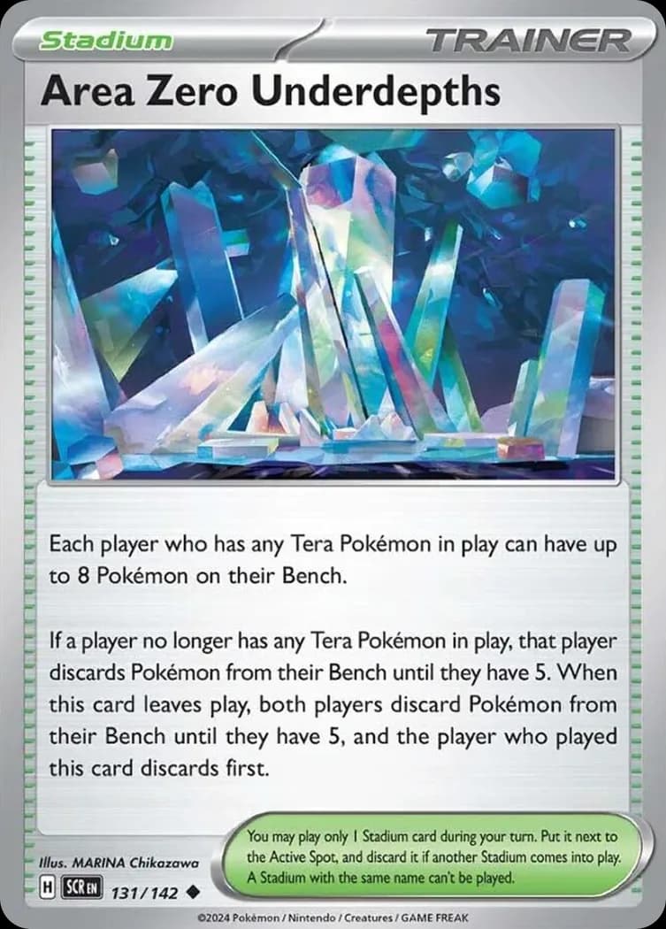 Stellar Crown Area Zero Underdepths card front, 131/142