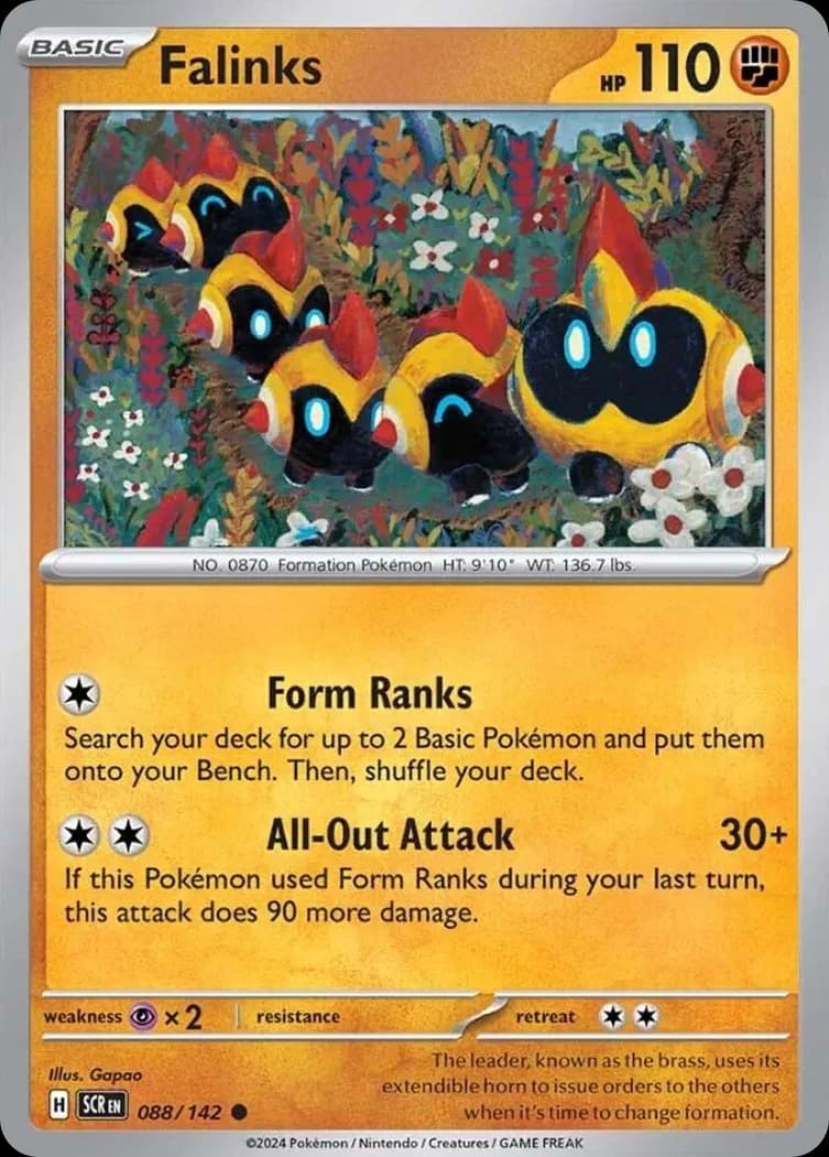 Stellar Crown Falinks card front, 88/142