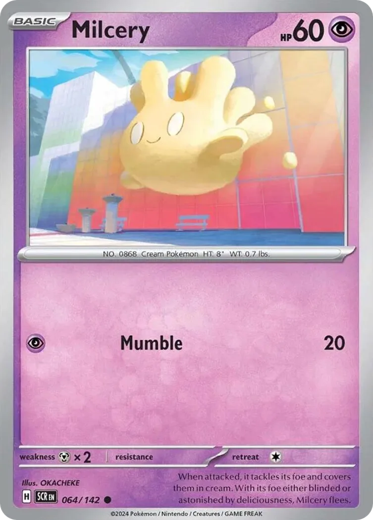 Stellar Crown Milcery card front, 64/142