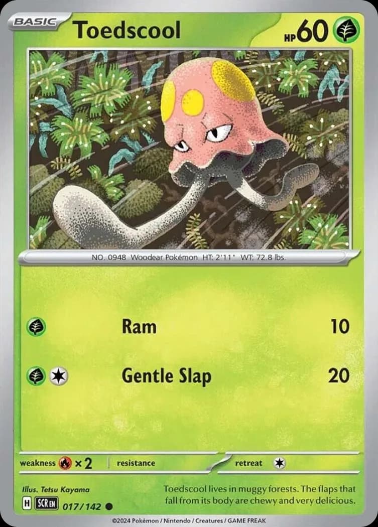 Stellar Crown Toedscool card front, 17/142