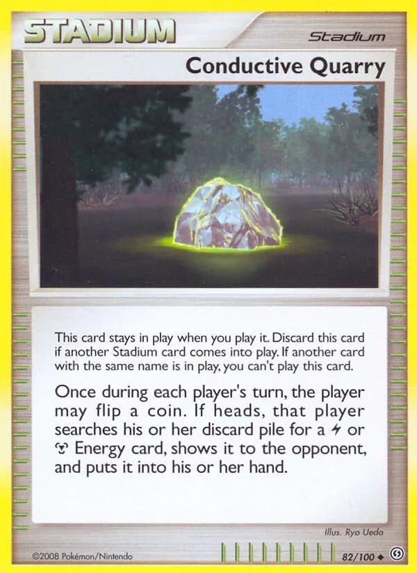 Stormfront Conductive Quarry card front, 82/100