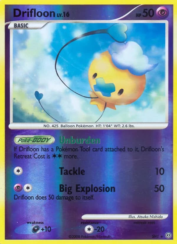 Stormfront Drifloon card front, SH1/100