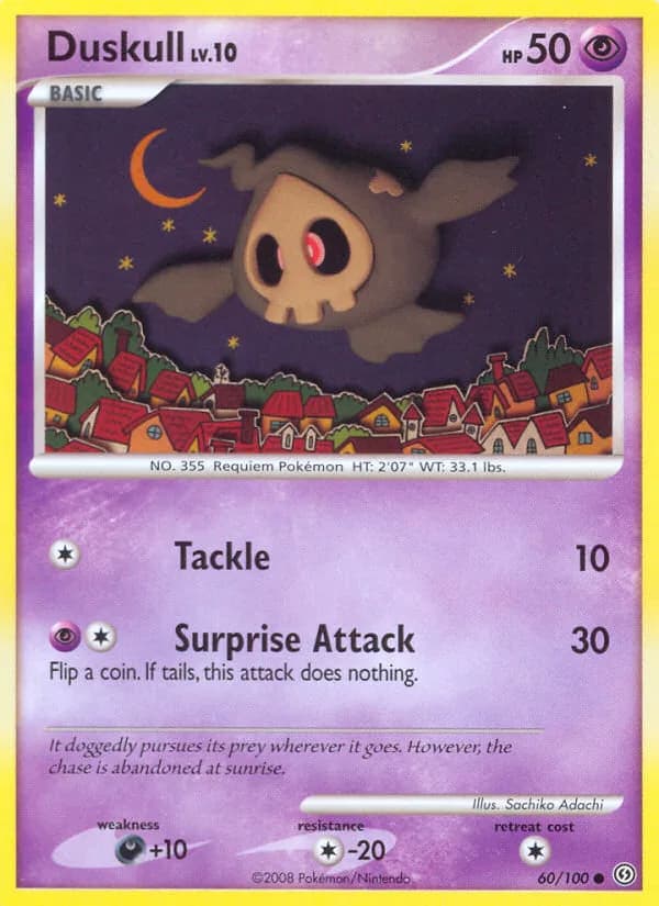 Stormfront Duskull card front, 60/100