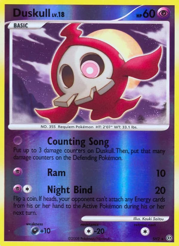 Stormfront Duskull card front, SH2/100