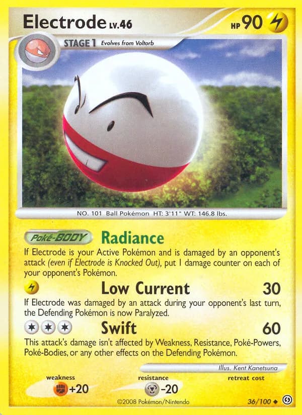 Stormfront Electrode card front, 36/100