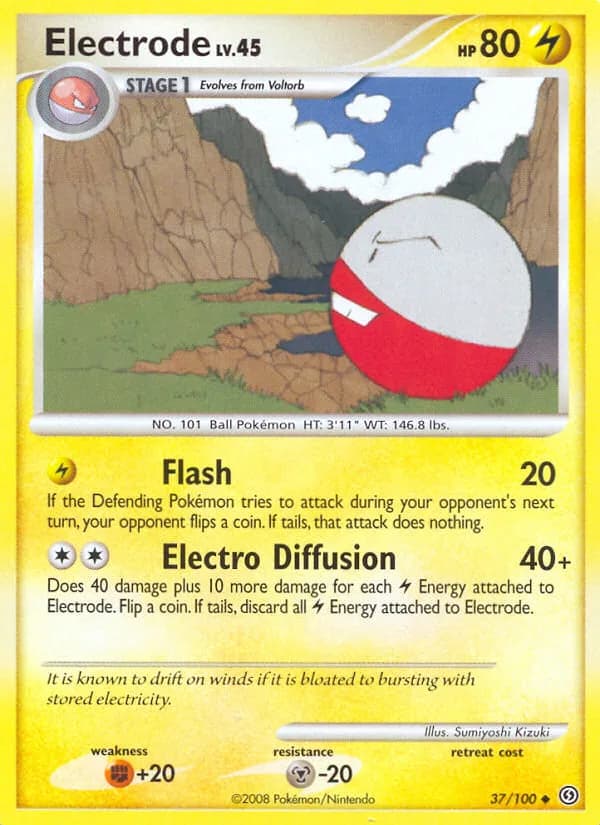 Stormfront Electrode card front, 37/100