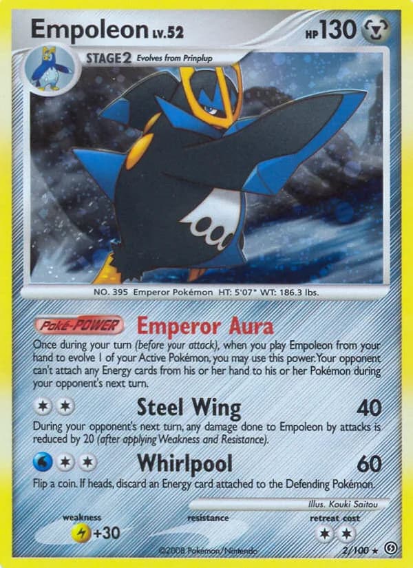 Empoleon card front, Stormfront 2/100