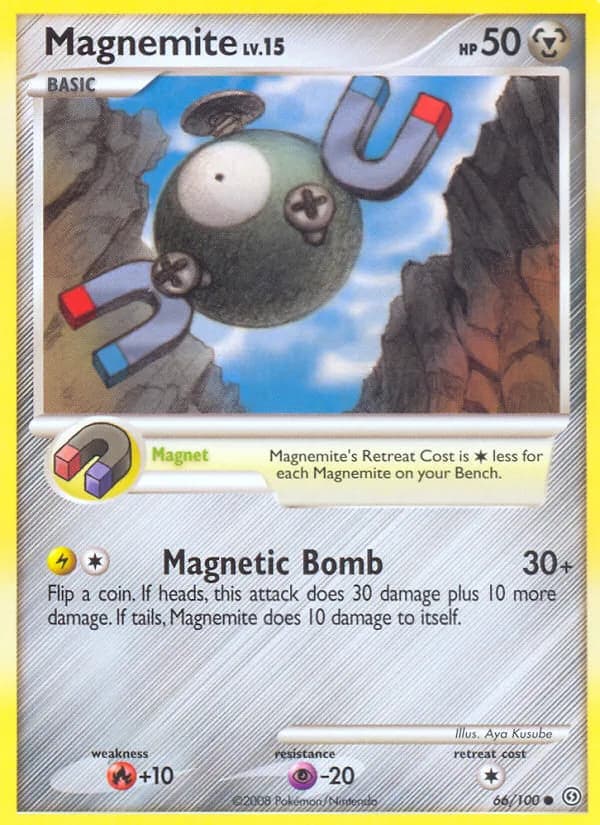 Stormfront Magnemite card front, 66/100