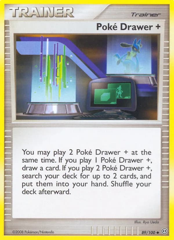 Stormfront Poké Drawer + card front, 89/100