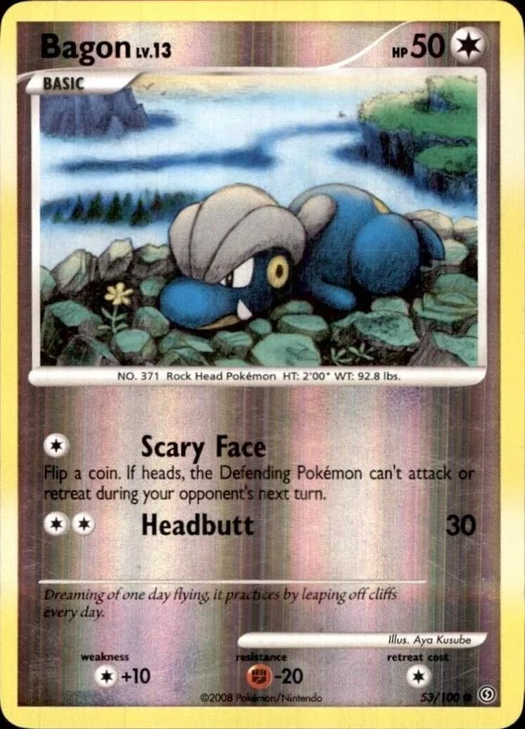 Bagon reverse holo card front, Stormfront 53/100