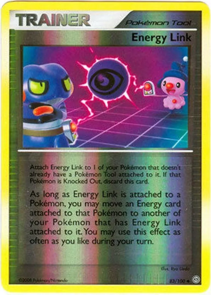 Energy Link reverse holo card front, Stormfront 83/100