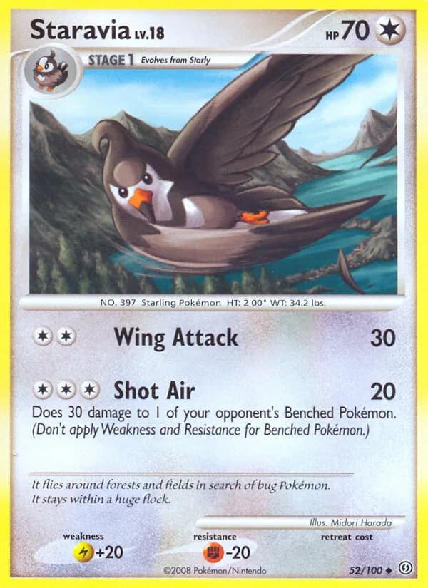 Stormfront Staravia card front, 52/100