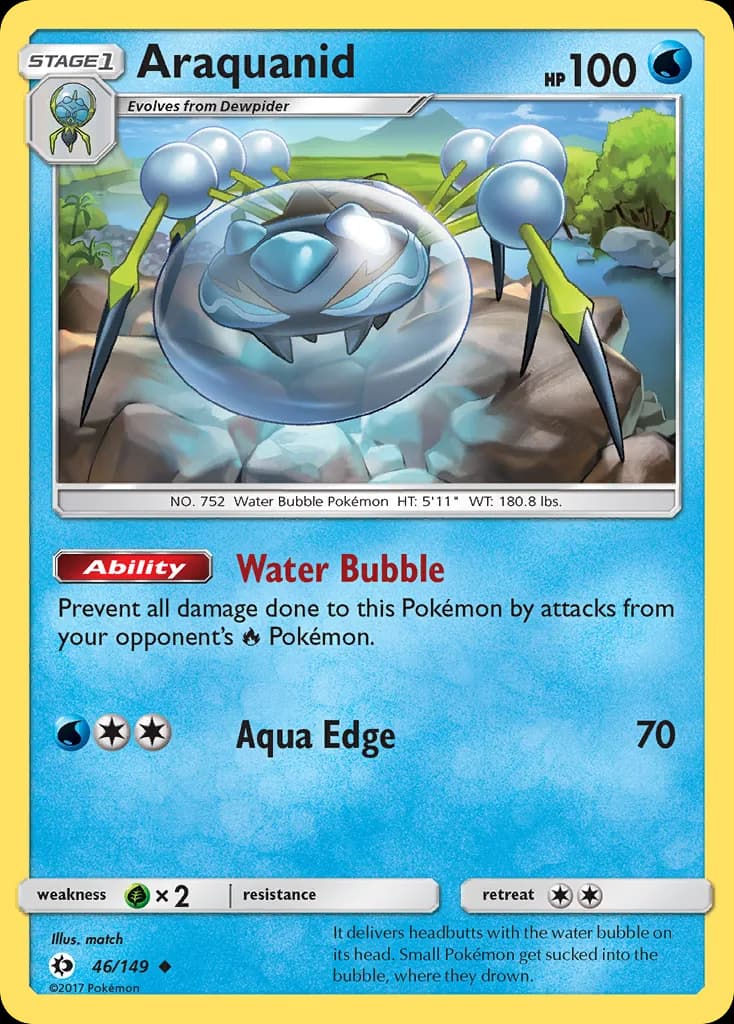 Sun & Moon Araquanid card front, 46/149