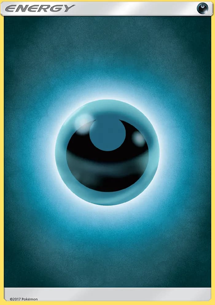 Sun & Moon Darkness Energy card front, 170/149