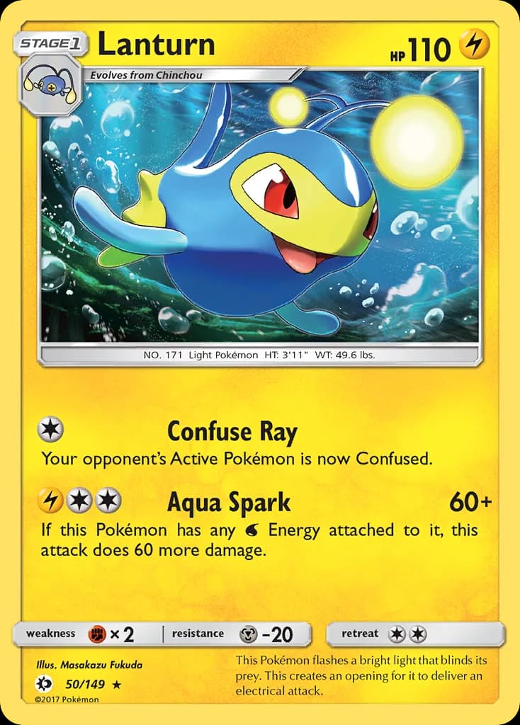 Sun & Moon Lanturn card front, 50/149