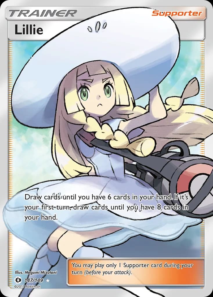 Sun & Moon Lillie card front, 147/149
