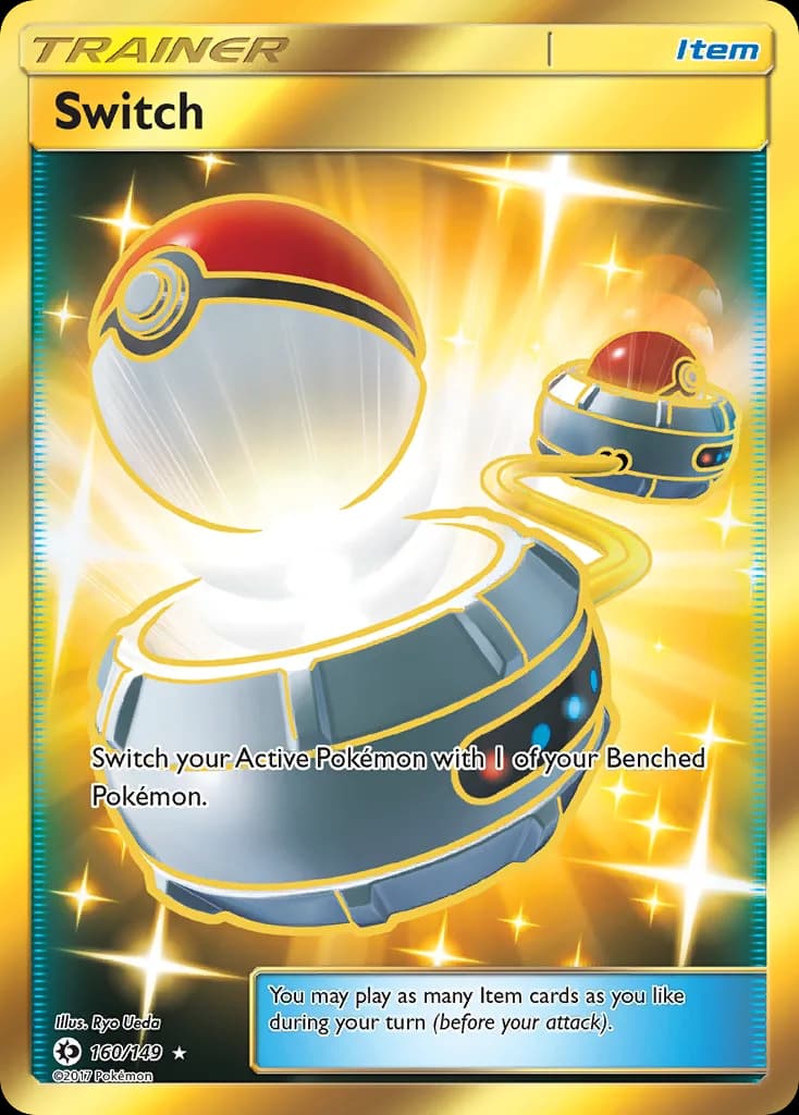 Sun & Moon Switch card front, 160/149