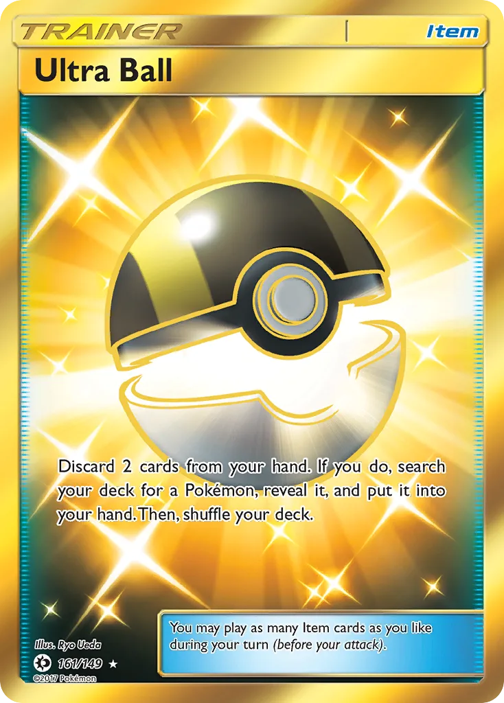 Sun & Moon Ultra Ball card front, 161/149
