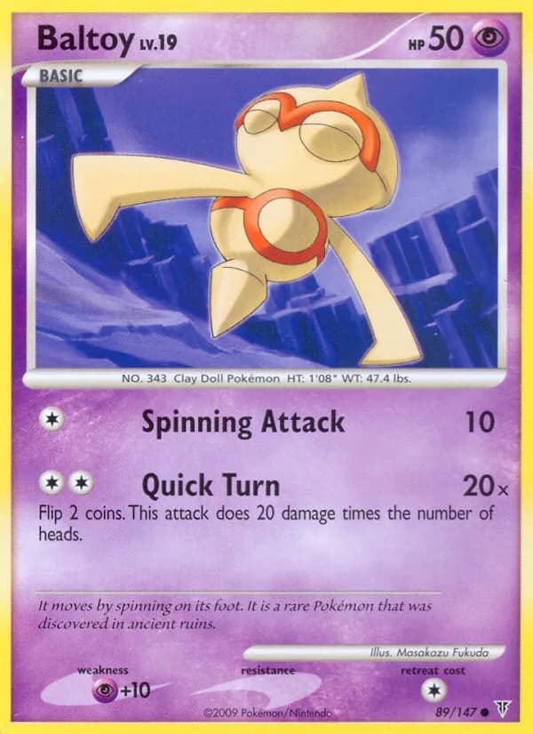 Supreme Victors Baltoy card front, 89/147